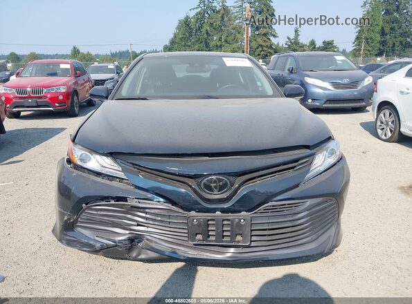 4T1B11HK2KU740660 2019 TOYOTA CAMRY Blue Widok zestawu wskaźników