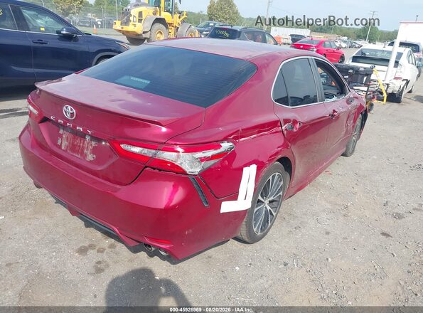 4T1B11HK3JU620137 2018 TOYOTA CAMRY Red Trasero derecho