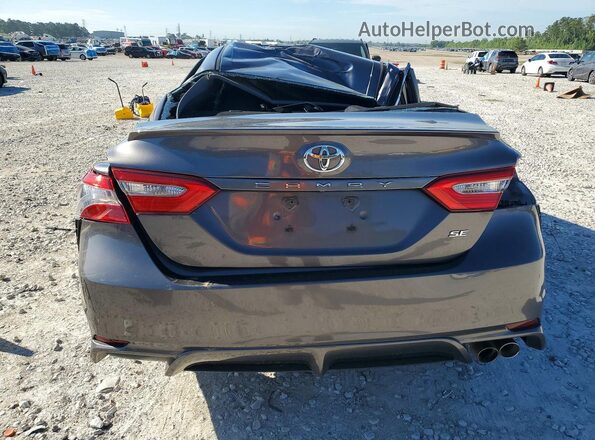 4T1B11HK5JU077874 2018 TOYOTA CAMRY Gray Rear view