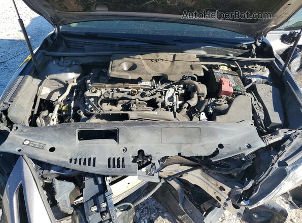 4T1B11HK5JU077874 2018 TOYOTA CAMRY Gray Rear interior view