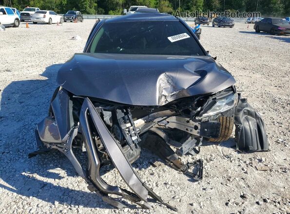 4T1B11HK5JU077874 2018 TOYOTA CAMRY Gray Front view