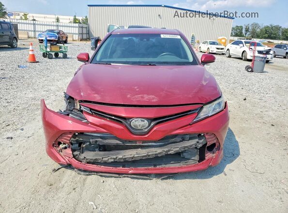 4T1B11HK5JU608975 2018 TOYOTA CAMRY Burgundy Դիմացի տեսք