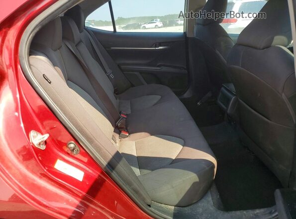 4T1B11HK5JU608975 2018 TOYOTA CAMRY Burgundy Հետևի նստատեղերի տեսք