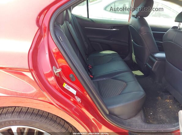 4T1B11HK5KU212787 2019 TOYOTA CAMRY Red VIN კოდის სტიკერის ხედი