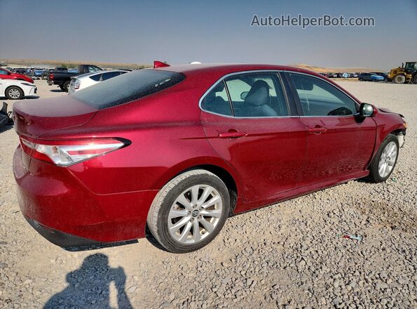 4T1B11HK6KU728950 2019 TOYOTA CAMRY Бордовый Задняя правая четверть