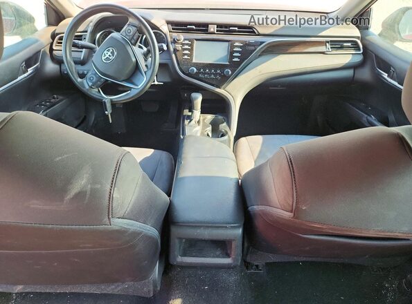 4T1B11HK6KU728950 2019 TOYOTA CAMRY Бордовый Вид панели приборов