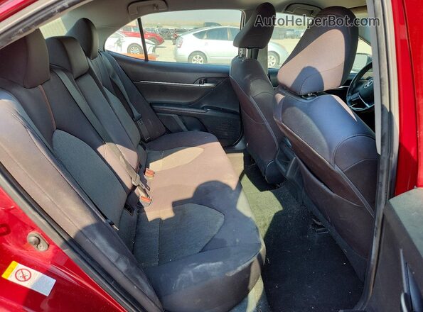 4T1B11HK6KU728950 2019 TOYOTA CAMRY Бордовый Вид задних сидений