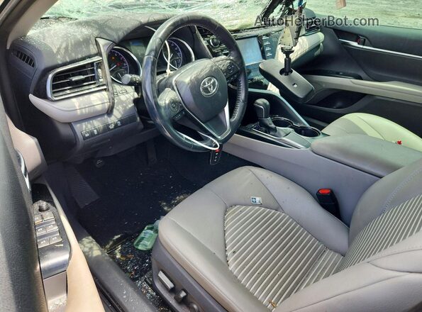 4T1B11HK8KU709901 2019 TOYOTA CAMRY Blue Вид панелі приладів