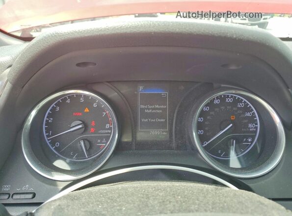 4T1B11HKXKU246725 2019 TOYOTA CAMRY Red Սարքավորումների վահանակի տեսք