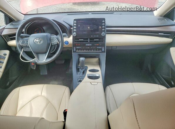 4T1B21FB0KU010682 2019 TOYOTA AVALON Красный Вид панели приборов