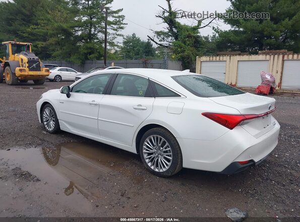 4T1B21FB8KU002197 2019 TOYOTA AVALON HYBRID White უკანა მარცხენა