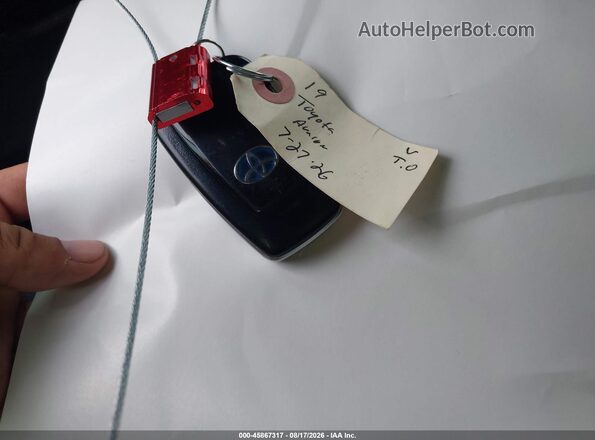 4T1B21FB8KU002197 2019 TOYOTA AVALON HYBRID White წინა პანელის ხედი