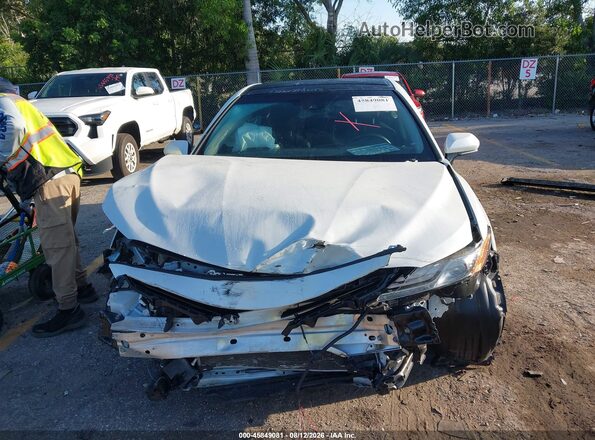 4T1B61HK7JU078994 2018 TOYOTA CAMRY White Սարքավորումների վահանակի տեսք