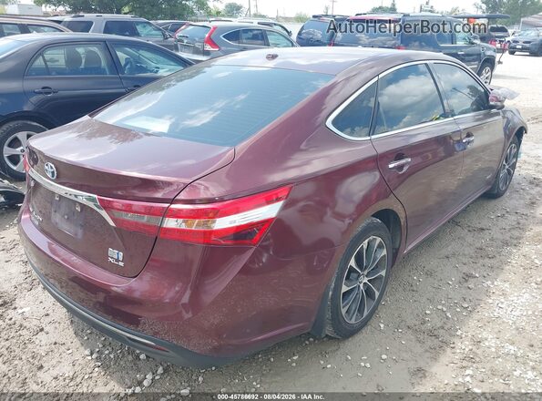4T1BD1EB1GU054659 2016 TOYOTA AVALON HYBRID Темно-бордовый Задняя правая четверть