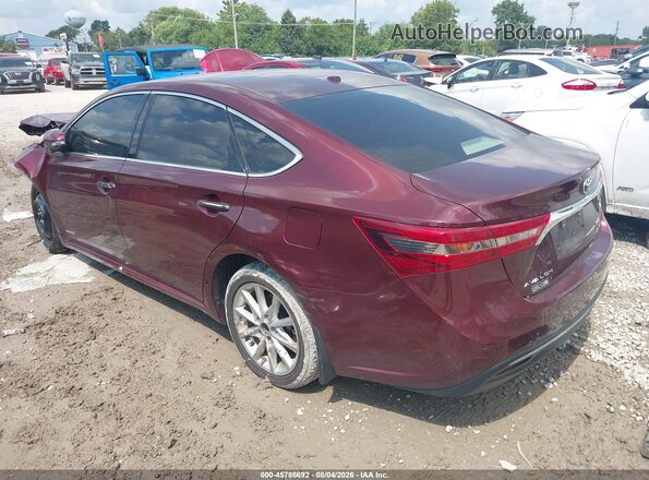 4T1BD1EB1GU054659 2016 TOYOTA AVALON HYBRID Темно-бордовый Задняя левая четверть