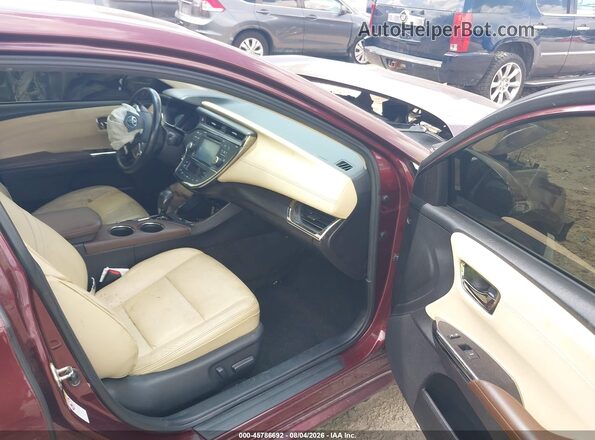 4T1BD1EB1GU054659 2016 TOYOTA AVALON HYBRID Темно-бордовый Вид салона спереди