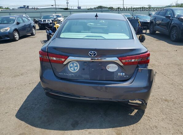4T1BD1EB2GU051804 2016 TOYOTA AVALON Gray უკანა ხედი