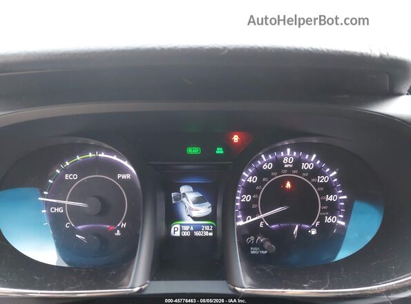 4T1BD1EB2GU054833 2016 TOYOTA AVALON HYBRID Синий Вид задних сидений