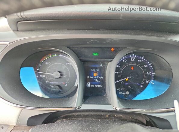 4T1BD1EB3GU053867 2016 TOYOTA AVALON Black Widok zestawu wskaźników