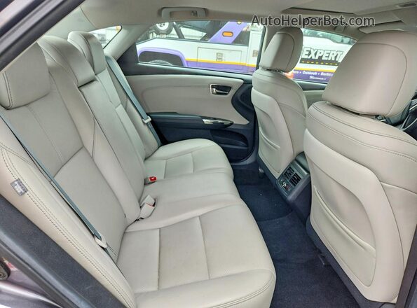 4T1BD1EB3GU053867 2016 TOYOTA AVALON Black Widok tylnych siedzeń