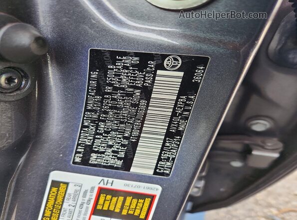 4T1BD1EB4JU063699 2018 TOYOTA AVALON Угольный 