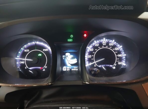 4T1BD1EB5GU050274 2016 TOYOTA AVALON HYBRID Black Вид задніх сидінь