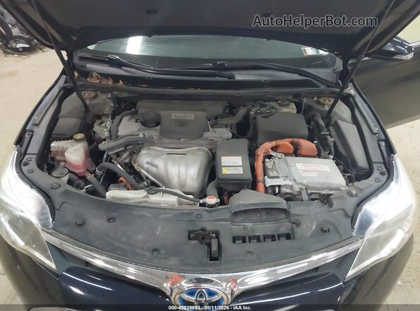 4T1BD1EB5GU050274 2016 TOYOTA AVALON HYBRID Black Вид ззаду