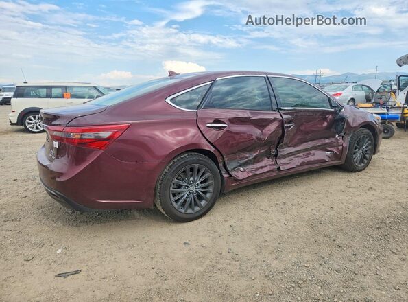 4T1BD1EB6GU048467 2016 TOYOTA AVALON Burgundy Rear right