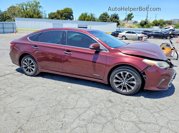 4T1BD1EB6GU049411 2016 TOYOTA AVALON Burgundy Delantero derecho