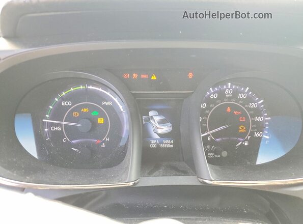 4T1BD1EB6GU049411 2016 TOYOTA AVALON Burgundy Vista del cuadro de instrumentos