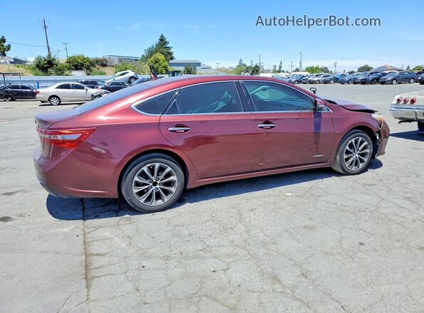 4T1BD1EB6GU049411 2016 TOYOTA AVALON Burgundy Trasero derecho