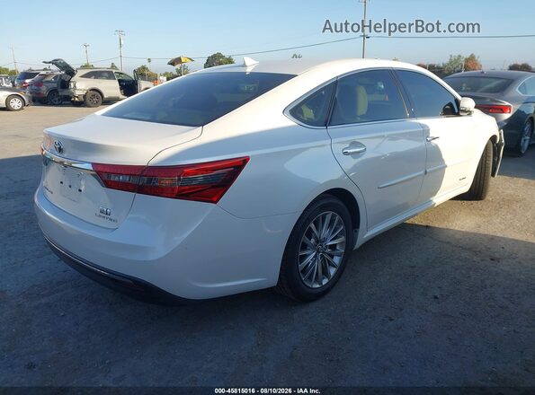 4T1BD1EB8GU055422 2016 TOYOTA AVALON HYBRID White Tył prawy