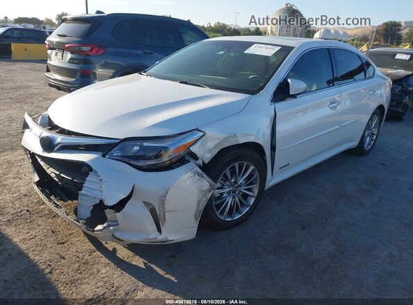 4T1BD1EB8GU055422 2016 TOYOTA AVALON HYBRID White Przód lewy