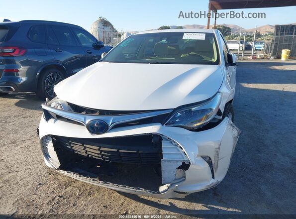 4T1BD1EB8GU055422 2016 TOYOTA AVALON HYBRID White Widok z przodu