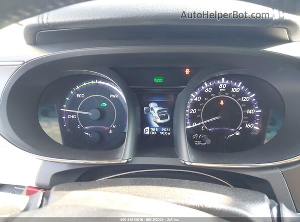 4T1BD1EB8GU055422 2016 TOYOTA AVALON HYBRID White Widok tylnych siedzeń