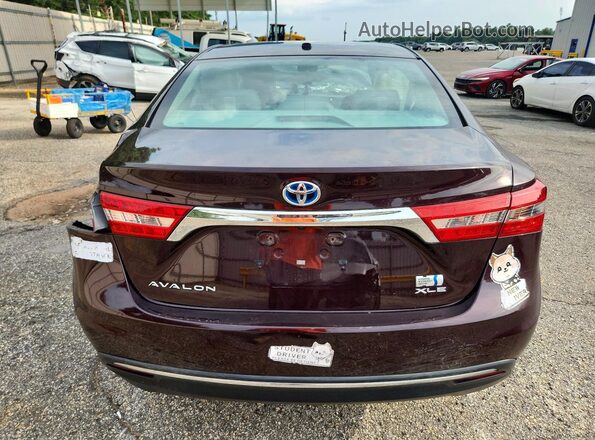 4T1BD1EBXGU053459 2016 TOYOTA AVALON Черный Вид сзади