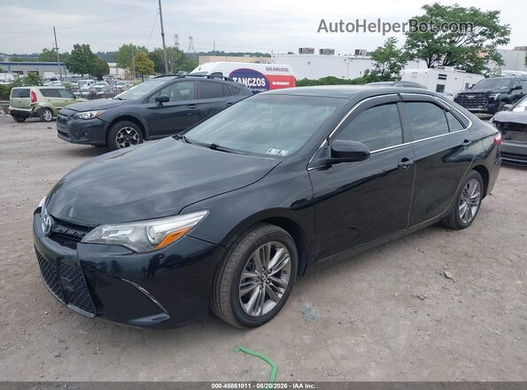 4T1BD1FK2GU194248 2016 TOYOTA CAMRY HYBRID Black Առջևի ձախ երեք քառորդ տեսարան