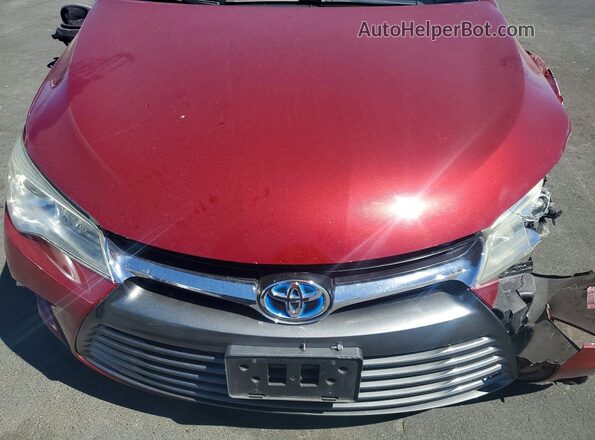 4T1BD1FK2GU199692 2016 TOYOTA CAMRY Red უკანა სალონის ხედი