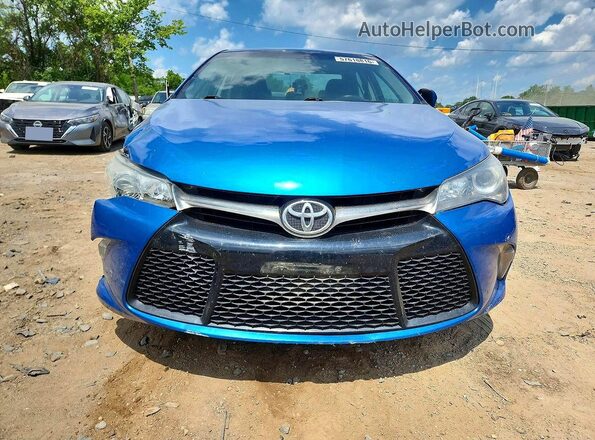 4T1BF1FK0GU566924 2016 TOYOTA CAMRY Blue Front view