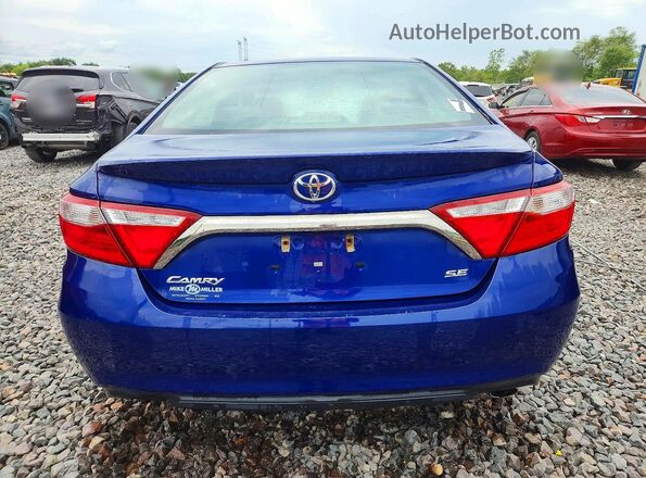 4T1BF1FK0GU608802 2016 TOYOTA CAMRY Blue უკანა ხედი