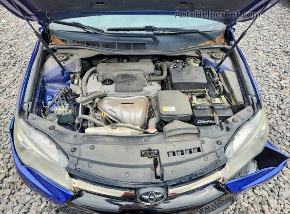 4T1BF1FK0GU608802 2016 TOYOTA CAMRY Blue უკანა სალონის ხედი