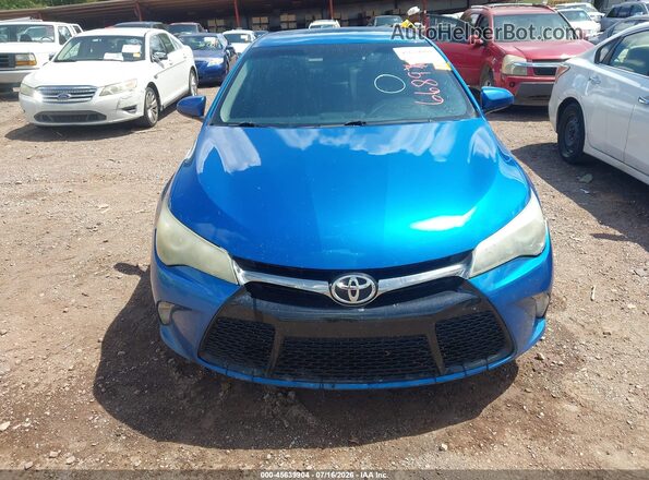 4T1BF1FK0HU668967 2017 TOYOTA CAMRY Blue Widok zestawu wskaźników