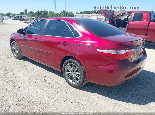 4T1BF1FK1GU547508 2016 TOYOTA CAMRY Red უკანა მარცხენა
