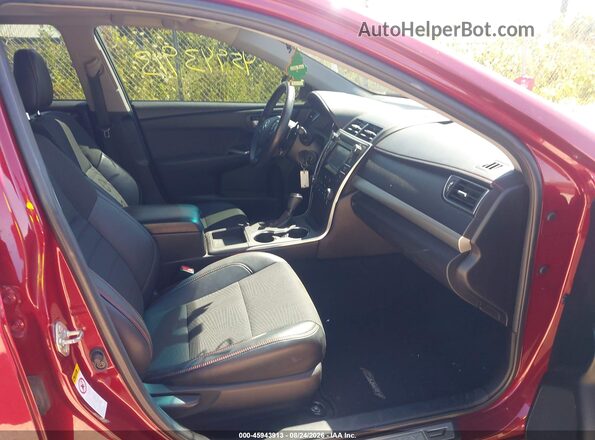 4T1BF1FK1GU547508 2016 TOYOTA CAMRY Red წინა სალონის ხედი