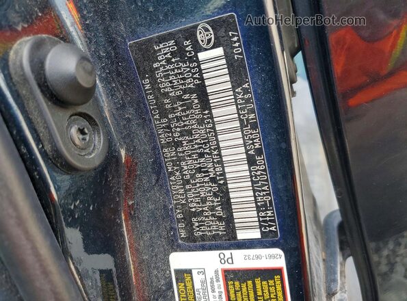 4T1BF1FK1GU576314 2016 TOYOTA CAMRY Black Շարժիչի բաժամունքի տեսք