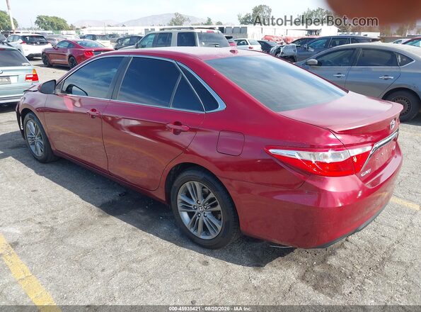4T1BF1FK1HU664765 2017 TOYOTA CAMRY Red Trasero izquierdo