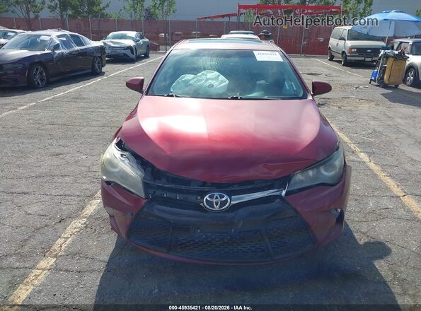 4T1BF1FK1HU664765 2017 TOYOTA CAMRY Red Vista del cuadro de instrumentos