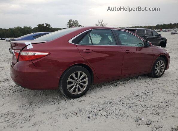 4T1BF1FK1HU701359 2017 TOYOTA CAMRY Burgundy უკანა მარჯვენა