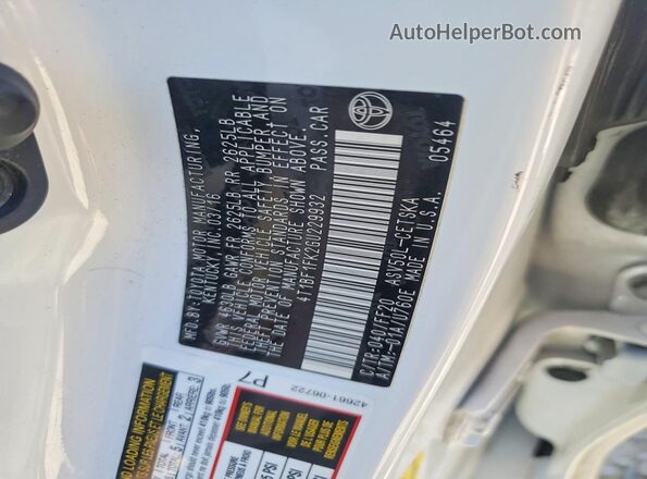 4T1BF1FK2GU229932 2016 TOYOTA CAMRY White Engine compartment view