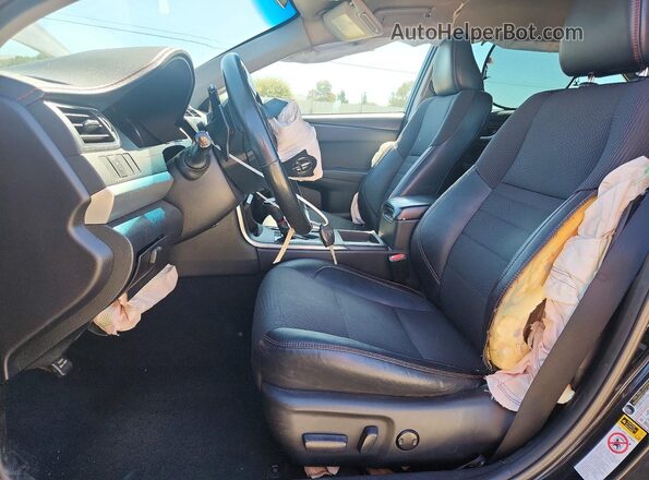 4T1BF1FK2GU230143 2016 TOYOTA CAMRY Black Вид салону спереду
